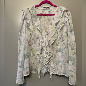 Floral Ruffle Blouse